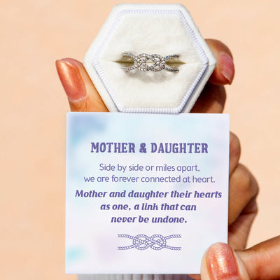 To My Daughter "A link that can never be undone" Knot Ring