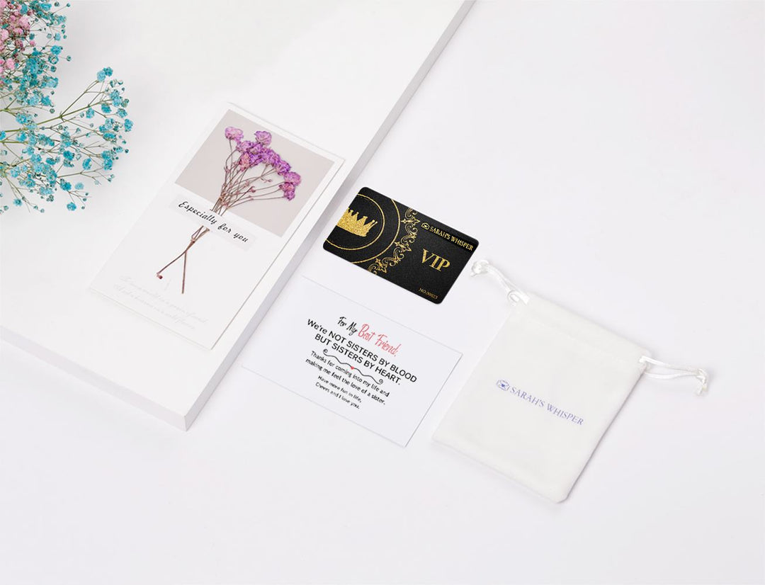 For My Best Friend "NOT SISTERS BY BLOOD BUT SISTERS BY HEART" Bracelet - SARAH'S WHISPER