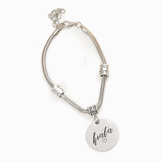[CUSTOM NAME And Shop by Mother/ Father] To My Bonus Daughter "BONUS DAUGHTER, I MAY NOT HAVE GIVEN YOU THE GIFT OF LIFE. BUT LIFE GAVE ME THE GIFT OF YOU" Bracelet