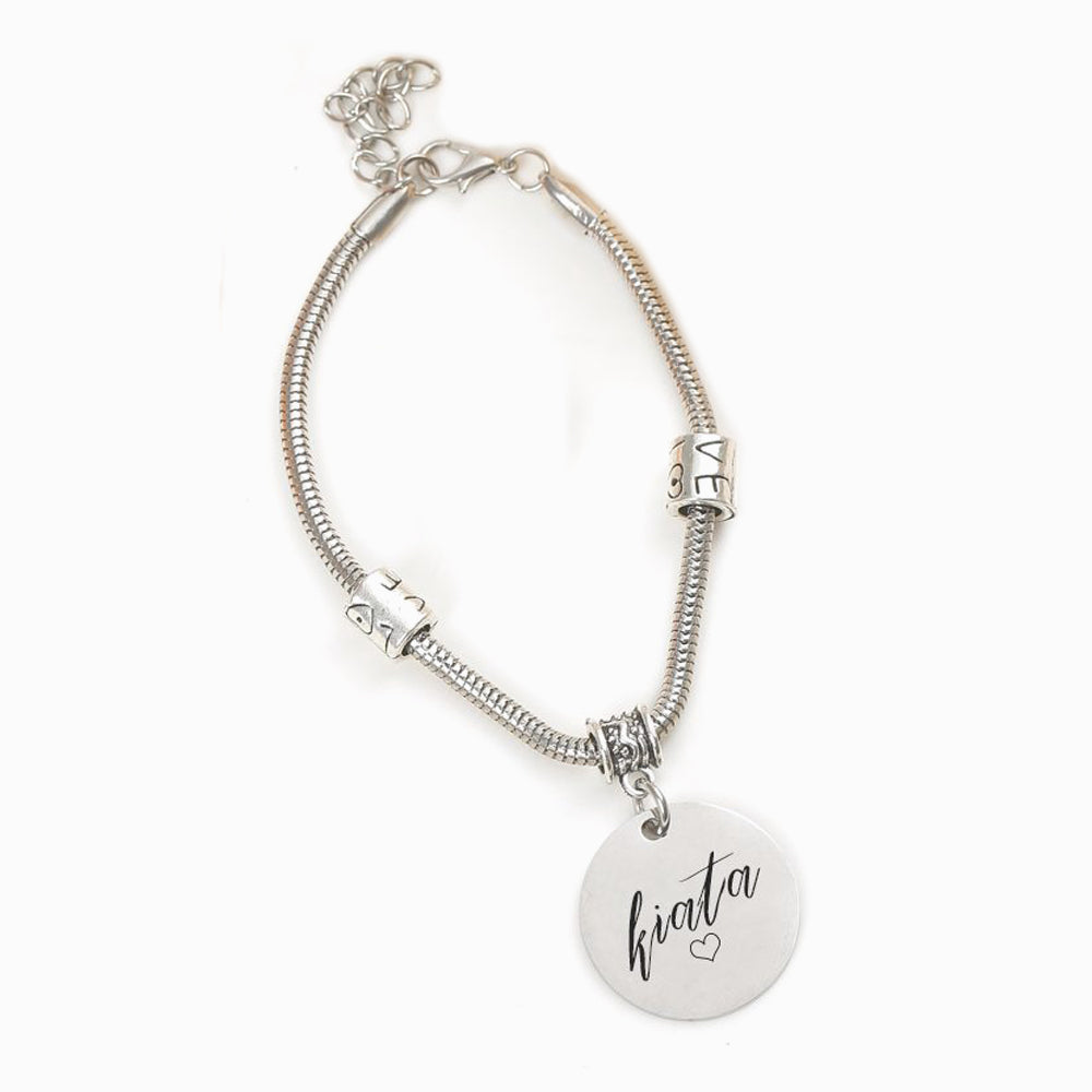 [CUSTOM NAME] To My Daughter-in-law "BONUS DAUGHTER, I MAY NOT HAVE GIVEN YOU THE GIFT OF LIFE. BUT LIFE GAVE ME THE GIFT OF YOU" Bracelet [💞 Bracelet +💌 Gift Card + 🎁 Gift Box + 💐 Gift Bouquet]